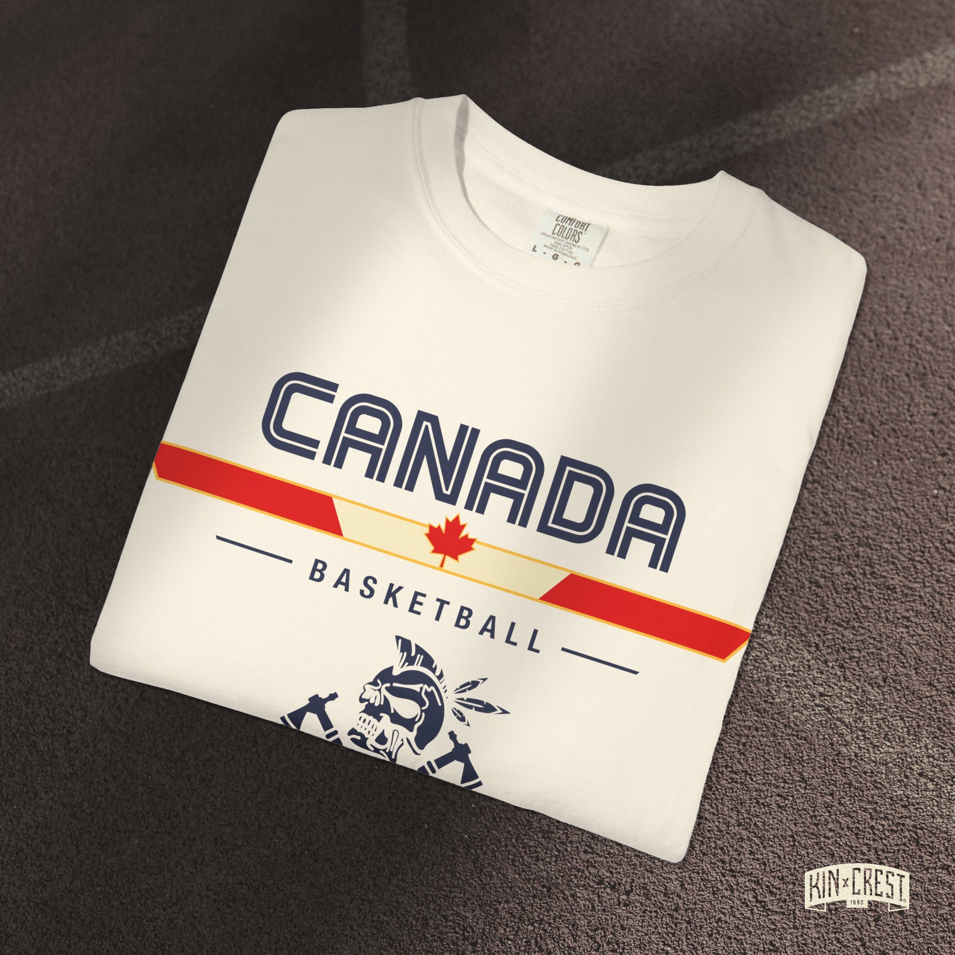Team Canada Basketball Tee Folded [Ivory]