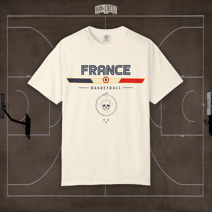 Team France Basketball Tee Front [Ivory]