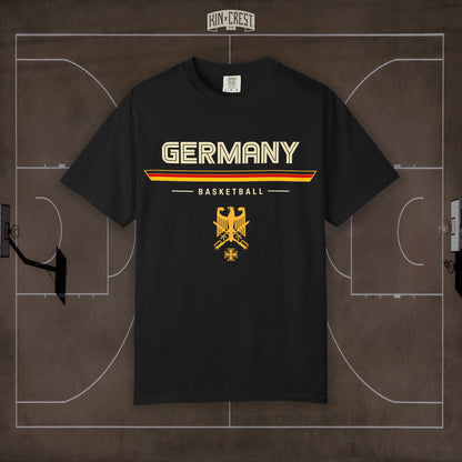 Team Germany Basketball Tee Front [Black]