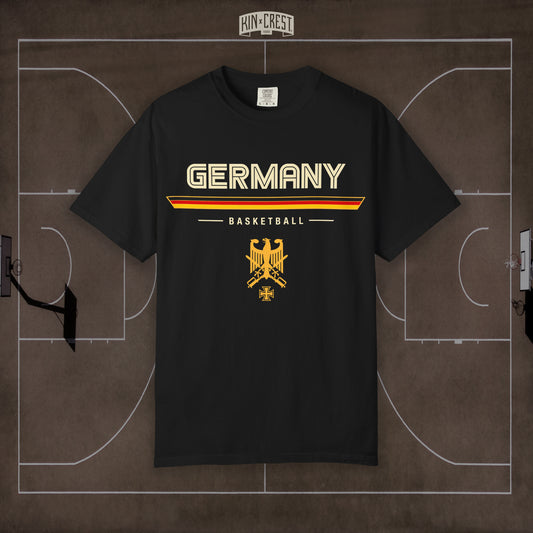 Team Germany Basketball Tee Front [Black]