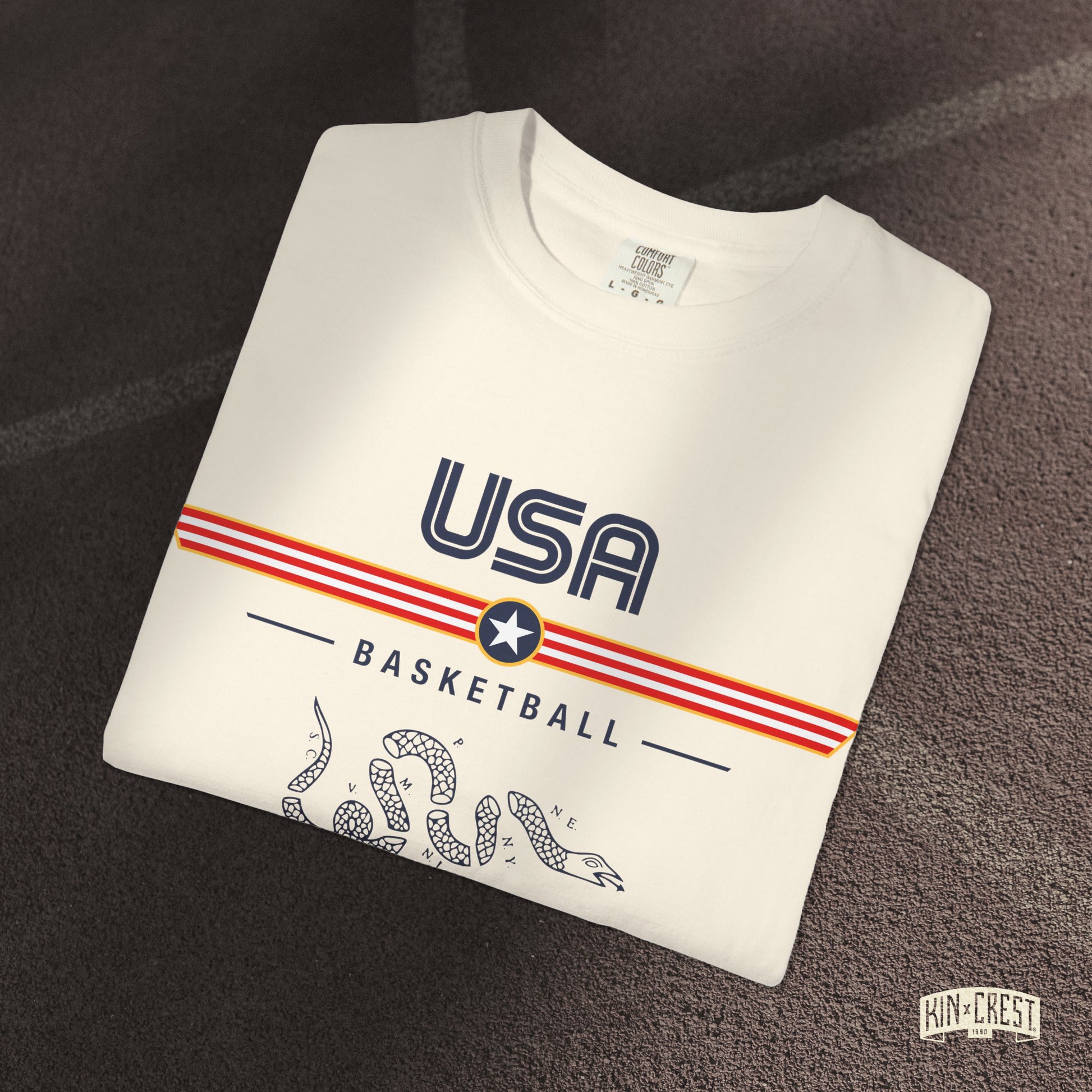 Team USA Basketball Tee Folded [Ivory]