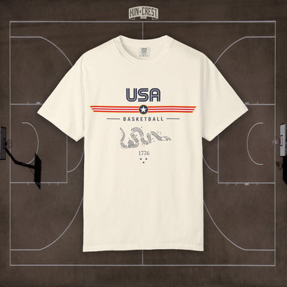Team USA Basketball Tee Front [Ivory]