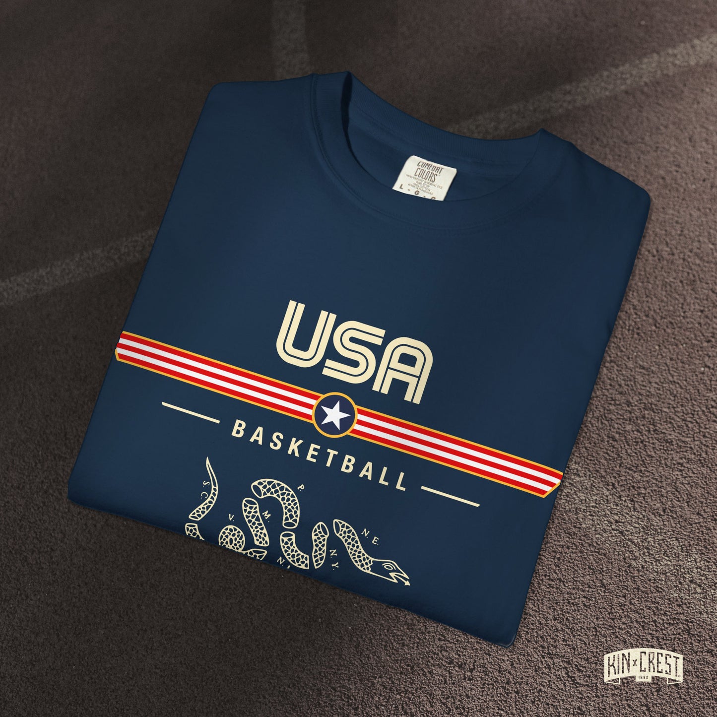 Team USA Basketball Tee Folded [Navy]