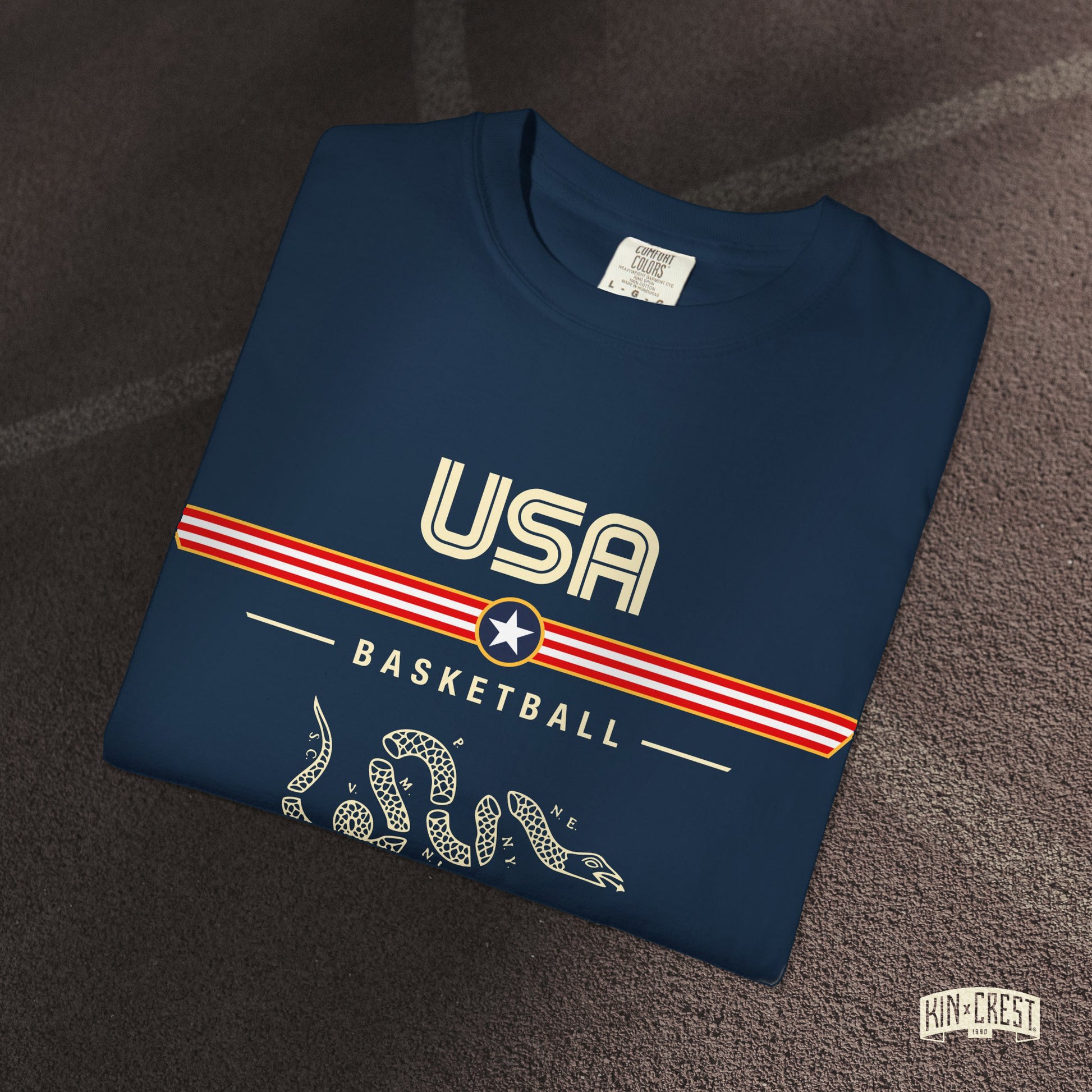 Team USA Basketball Tee Folded [Navy]