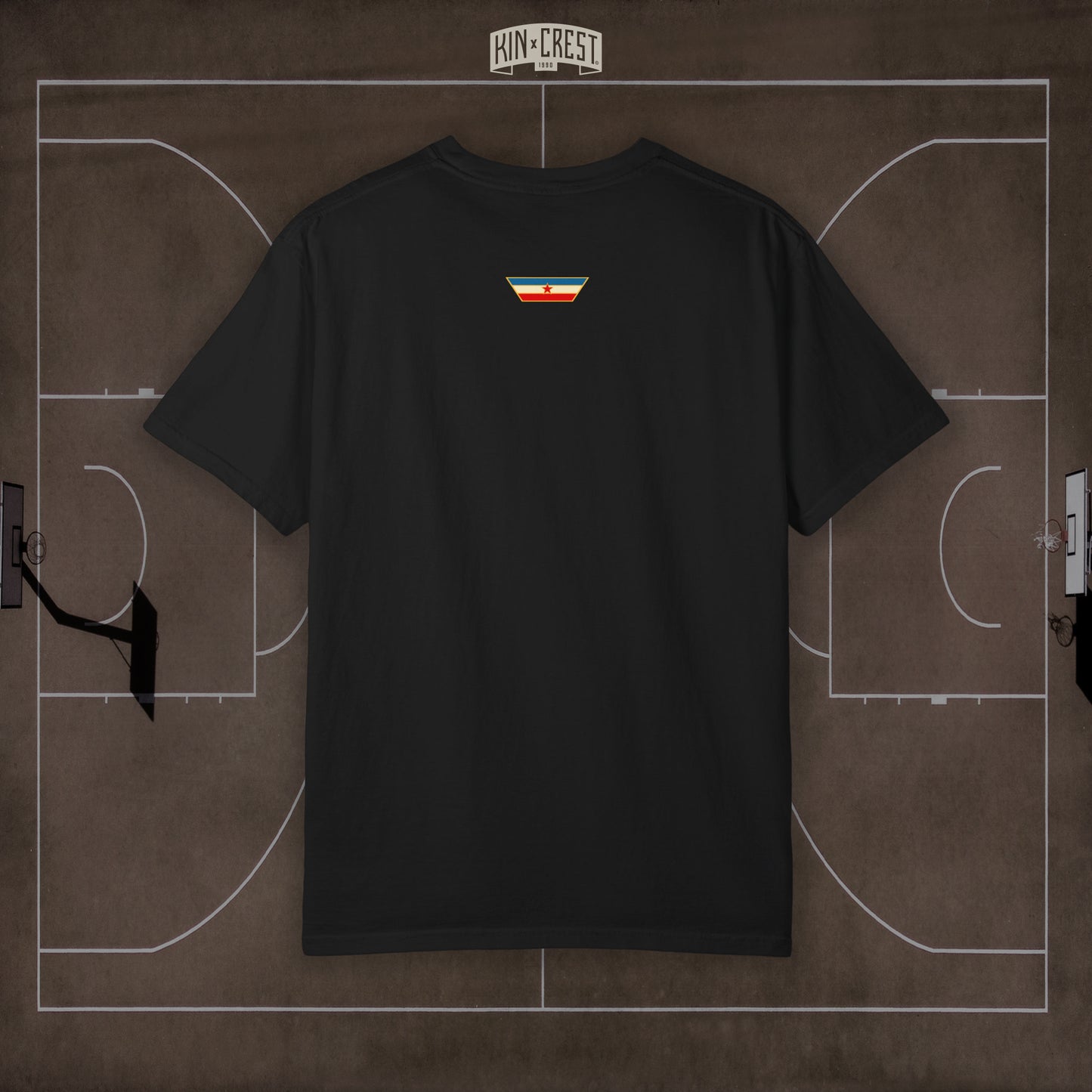 Team Yugoslavia Basketball Tee Back [Black]