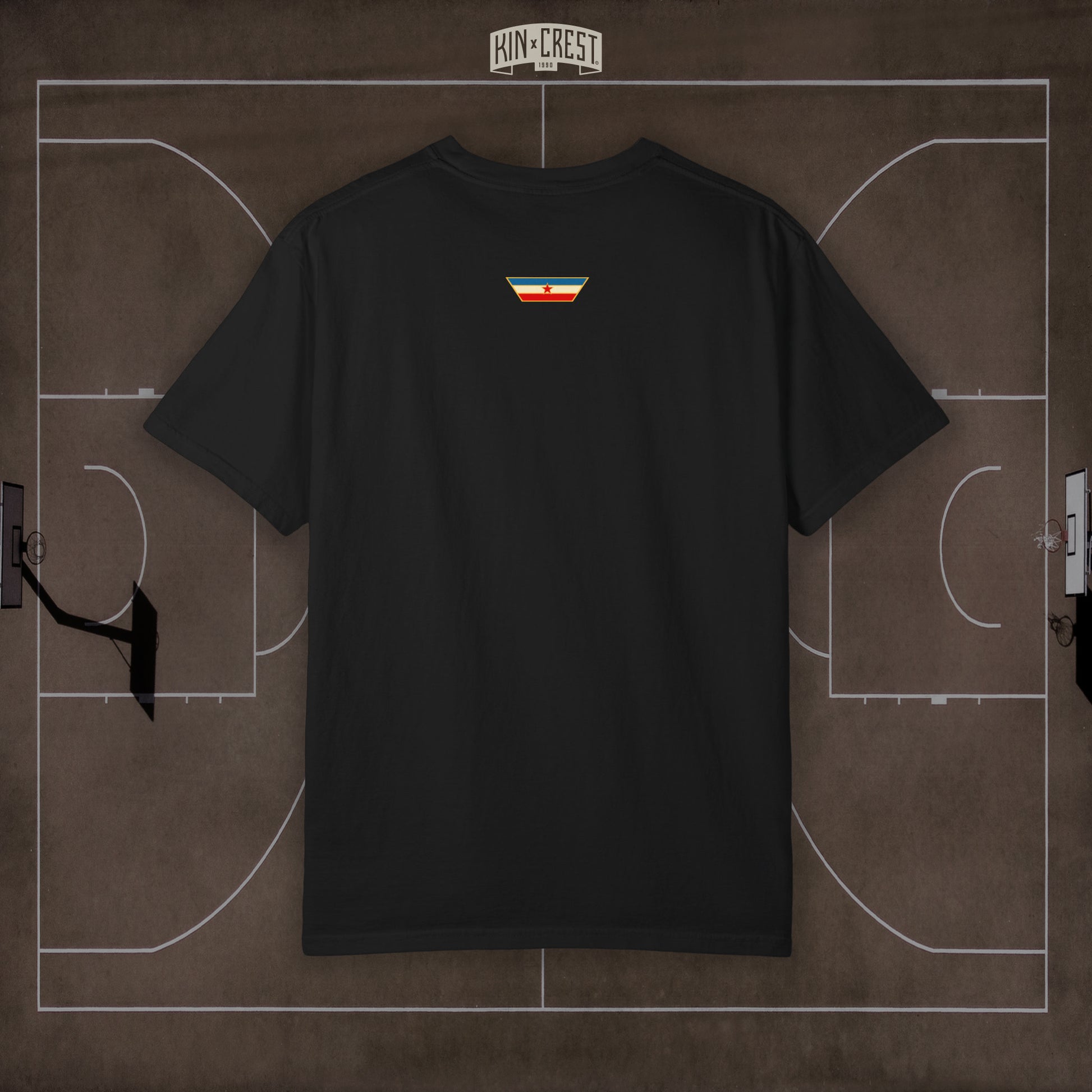 Team Yugoslavia Basketball Tee Back [Black]