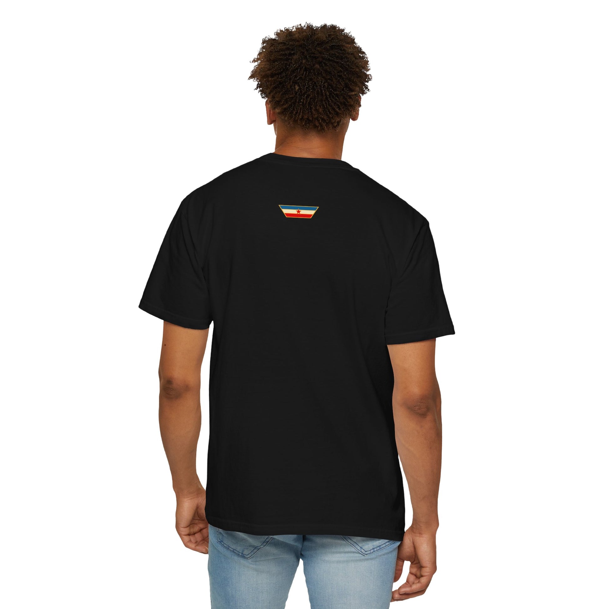 Team Yugoslavia Basketball Tee Lifestyle Back [Black]
