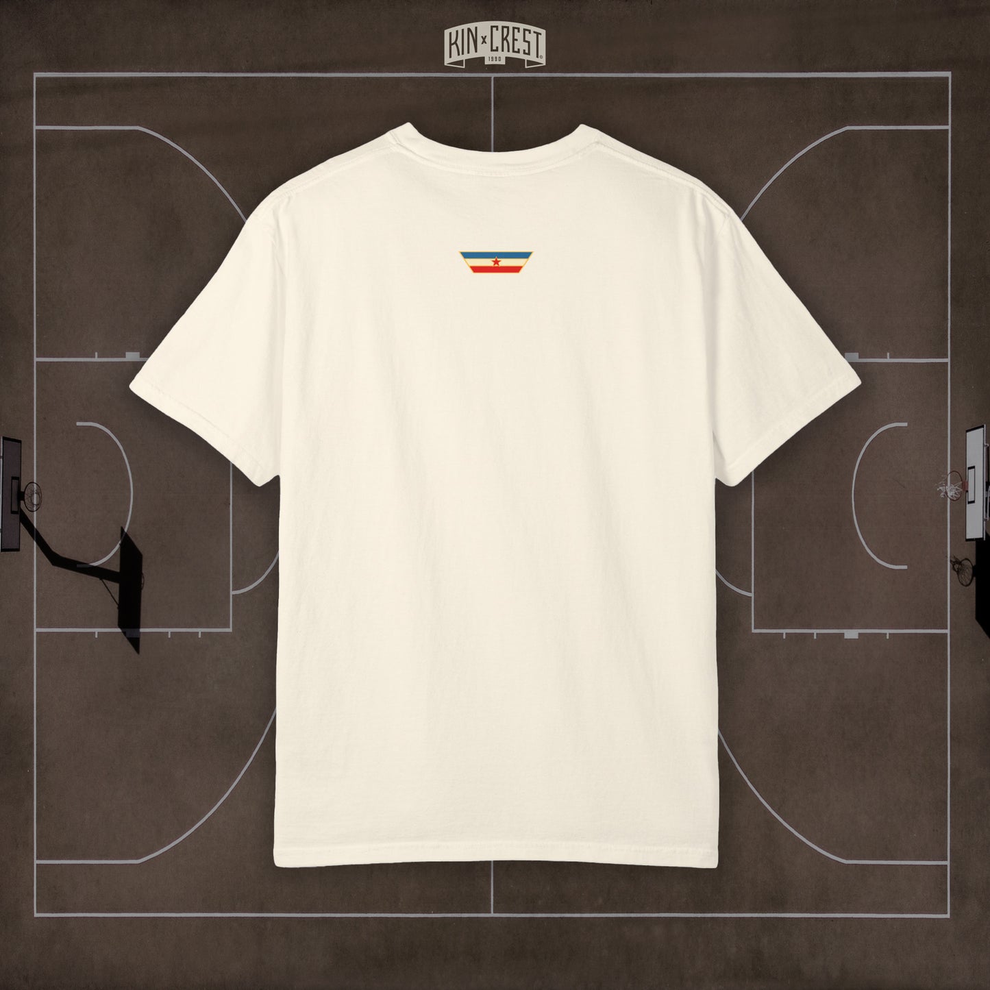 Team Yugoslavia Basketball Tee Back [Ivory]