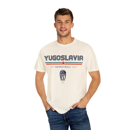 Team Yugoslavia Basketball Tee Lifestyle Front [Ivory]